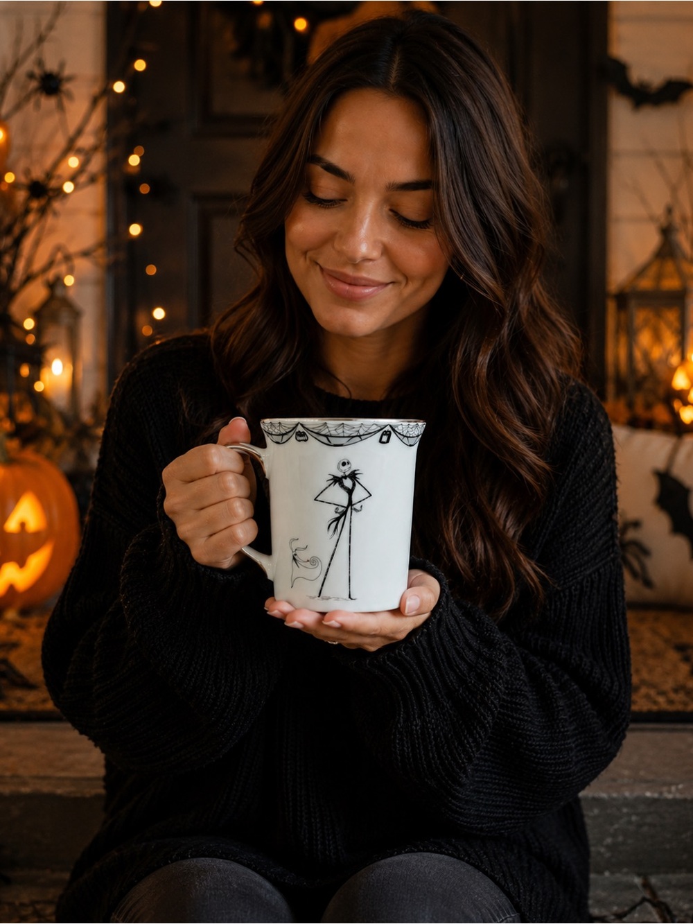 DISNEY Nightmare Before Christmas Jack Skellington Ceramic Coffee Mug Tea Cup - Picture 7 of 7
